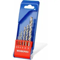 Workpro Borenset Workpro 2, 3, 4, 5, 6 y 8 mm Metaal 6 Onderdelen