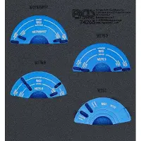 Bgs Accessoires voor gereedschapskoffers, Werkplaatswagen inzetstuk 1/6: Nokkenasfaseringsgereedschapsset voor Mercedes-Benz M152, M