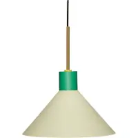 Hubsch Hanglamp metaal - bruin/groen/geel