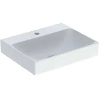 Geberit ONE - Wastafel 50x40x14 cm, zonder overloop, met kraangat, KeraTect, wit 505.020.01.6