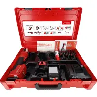 Rothenberger 1000005050 Romax Nano 18V Accu Perstang IJAWs Set (1x 2.0Ah Accu + Lader) Incl. U Bekken - 16-20-25mm - CAS