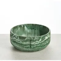 PINO Sandstone Hondenvoerbak Classic Feeder (hondenkom) - Groen (Crocodile Green) Marmer - Large ⌀21cm - 2000ml