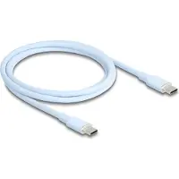 DeLOCK USB 2.0 Cable USB Type-C male to male PD 3.0 60 W 1 m blue Silicone