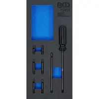 Bgs Accessoires voor gereedschapskoffers, Werkplaatswagen inzet 1/3: Set uitlijngereedschap voor cilinderkoppakkingen voor VAG