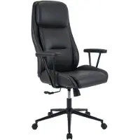 CLP Siddar Bureaustoel - Ergonomisch - Kantelbare rugleuning in 3 standen - In hoogte verstelbaar - 135 kg draagkracht - Kunstleer - antiek zwart