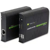 IC Intracom IDATA HDMI-KVM2 KVM HDMI/USB Extender 1080p60Hz tot 120m over Cat6-kabel