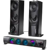 Audiocore - 2 in 1 2.0 PC luidspreker met Soundbar functie