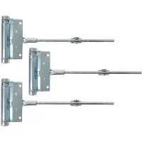 Alberts 852856 Deur- en poortdranger | zelfsluitend | verzinkt blauw | hoogte 100 mm | lengte 242 mm | Set van 3