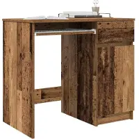 vidaXL Bureau 86x49x76 cm spaanplaat oud hout