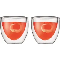 Bodum Pavina dubbelwandig glas - 0,08 liter - 2 stuks