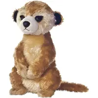 Aurora pluche stokstaartje knuffel - 20 cm - Kinder speelgoed dieren knuffels
