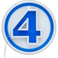 Paladone Fantastic Four Logo Neon-led Wandlamp Zilver