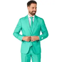 Oppo Merchandise Group B.V. Trendy Turquoise Kostuum | Groen | Maat 52
