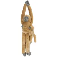 Wild republic Common Langur w/baby pluche aap knuffel knuffel cadeaus voor kinderen hangend 20 inch