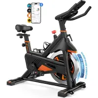 Merach Magnetische Hometrainer - Zelfvoorzienend - 100 Weerstandsniveaus - LED-scherm - APP Kinomap & Zwift - Stil