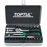 Toptul Dopsleutelset 1/4 32 stuks
