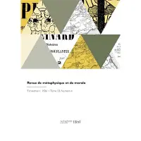 Hachette Revue de métaphysique et de morale