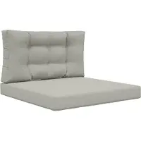 vidaXL Buitenbankkussen Polyester Grijs 80 x 80 cm