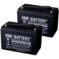 VMF 2 stuks: EV12-110 AGM Deep Cycle accu's (12V, 110 Ah, T5 terminal)