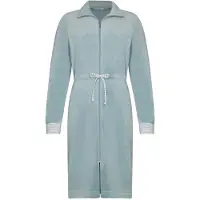 Pastunette - Badjas - Stone Blue - Velours - Blauw - Maat XL