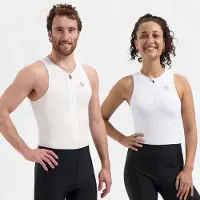 Rogelli Florida Trisuit Heren en Dames - Mouwloos - Zwart Wit - XS