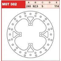 TRW Remschijf MST382, 1 Stuk