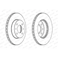 FERODO Remschijf DDF867