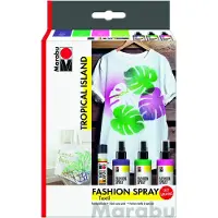 Marabu fashion spray 100 ml set - TROPICAL ISLAND