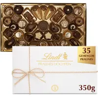 Lindt PRALINES HOCHFEIN pralines 350 gram - Premium chocolade pralines - 35 stuks - Kerstcadeau