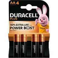 Duracell Plus AA batterijen 4 stuks