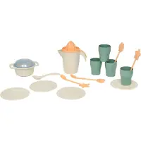 Plasto Good Morning! Ontbijtset Soft Neutrals – Speelgoed Eten en Drinken – 17-delige Ontbijtset – Zachte Kleuren – Creatief Rollenspel – Stevig Kunststof – Gemaakt in Finland – Vanaf 1 Jaar