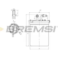 Bremsi FE0055 Brandstoffilter