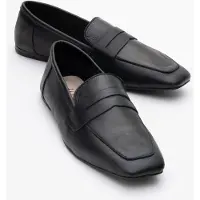 Forever & Always Morne Leren Loafers Dames
