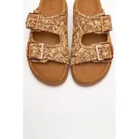 Forever & Always Milana Leer Double‑Strap Sandaal (Women)