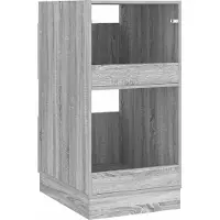 vidaXL Wasrek met opslag Grijs Sonoma 50 x 68 x 102 cm Bewerkt hout