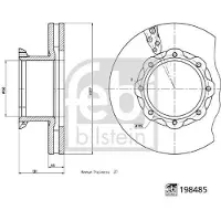 FEBI BILSTEIN 198485 Remschijf