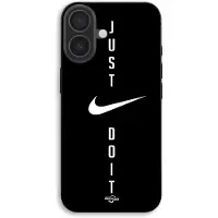 MANIACASE Telefooncouverts - - iPhone 17 - Silicone TPU - Nike Just Do It Logo - Flexibel