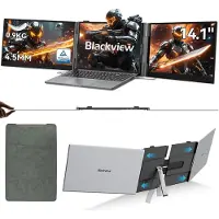 Blackview DCM6 Laptop Schermuitbreiding - 1KG, 14" FHD 1080P Draagbare Monitor voor 13.3"-17.3" Laptops, HDMI/USB-A/USB-C Monitor voor Mac/Windows/Android/Chrome, Plug&Play