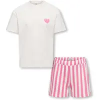 ONLY GIRLS Nachtkledij 'KOGRila' pink / wit