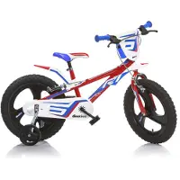 Dino Bikes R1 14 inch 24 cm jongens knijprem rood