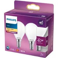 Philips 6x LED lamp E14 | Kogel P45 | Mat | 2700K | 4.3W (40W)