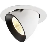SLV Inbouwspot Numinos Gimble XL wit/zwart 3000K - 20gr