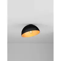 Lyora Plafondlamp Onia zwart met goud Ø 29cm