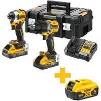 DeWalt DCK2050H2T Accu combiset 2-delig (DCD805 + DCF850) 18V XR 5.0Ah POWERSTACK in TSTAK
