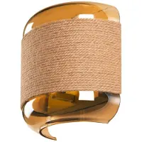 SLV Wandlampe , Pantilo Rope, dimbare, Roestbruin, Woonkamer, Glas, Modern