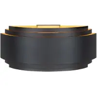 Highlight Design Wandlamp Sofia Zwart Met Goud