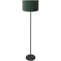 Steinhauer Zwarte vloerlamp Noor met groene kap