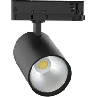 SLV Zwarte Trackspot Voor Rail 3 Fase 17w 3000k 600