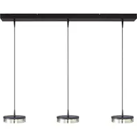 Masterlight Hanglamp Imperia 3lichts zwart nikkel 100x8cm