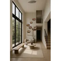 Masterlight Hanglamp Carta Trendy met Think Paper kappen - zand